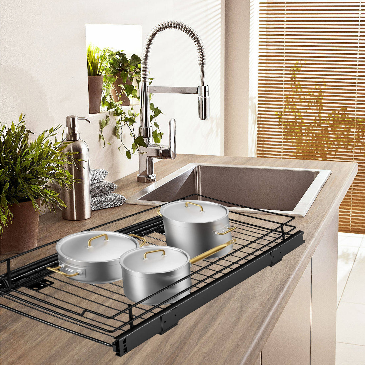 ZHILAI TENGSHUN TRADING INC Metal Pull Out Drawer Wayfair