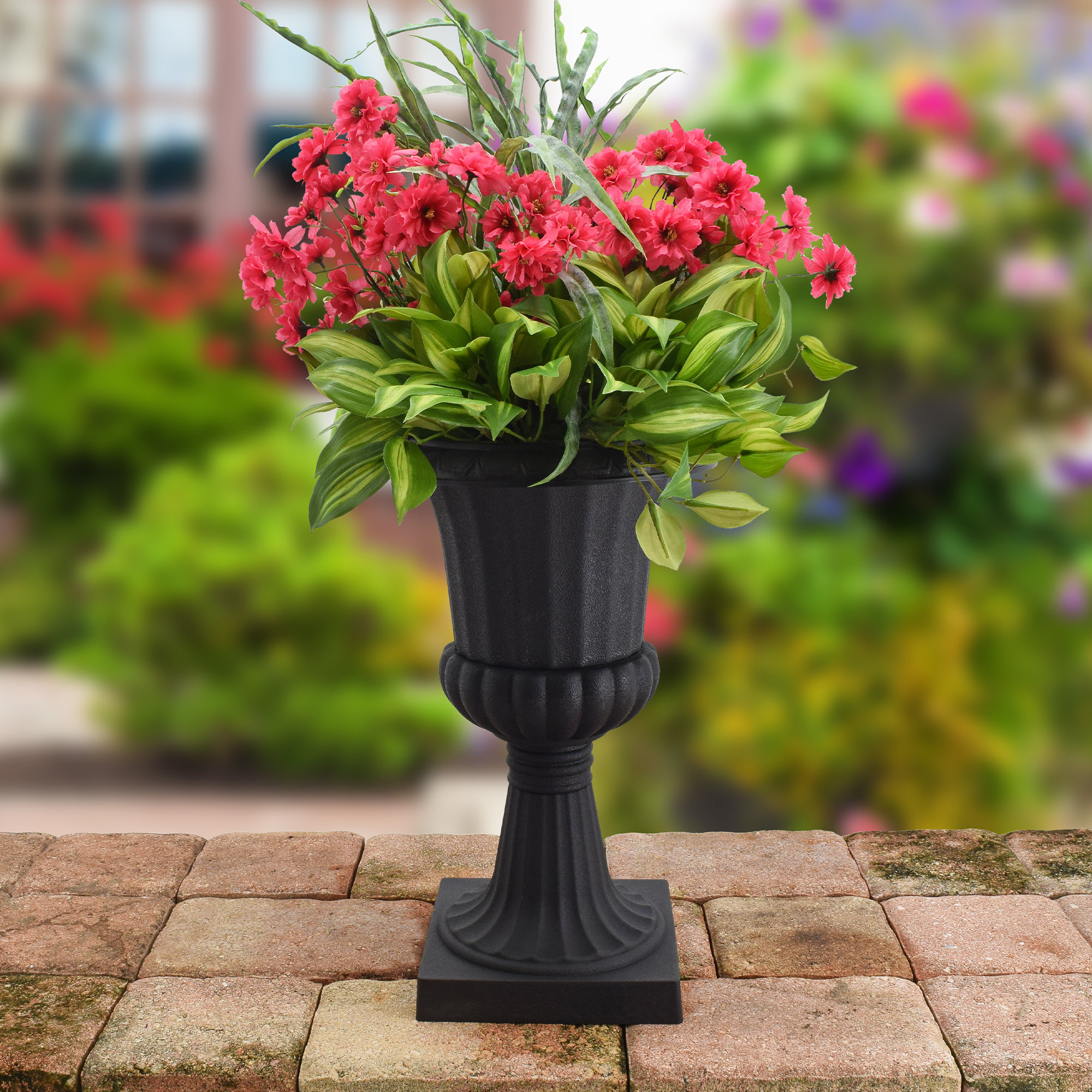 Arcadia Garden Products Plastic Urn Planter & Reviews Wayfair