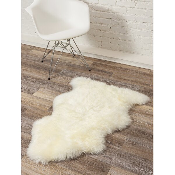 Genuine Sheepskin Fluffy Fur Rug Windward Single 100% Natural Ivory Soft Fashion 
