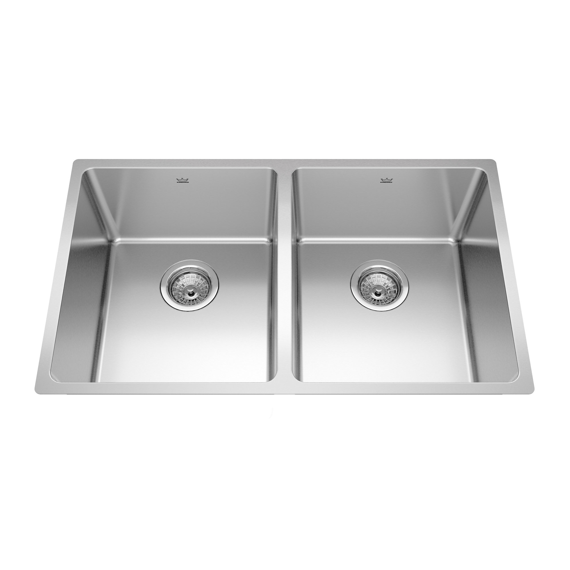 Kindred Brookmore 18.2'' W Double Bowl Stainless Steel Undermount