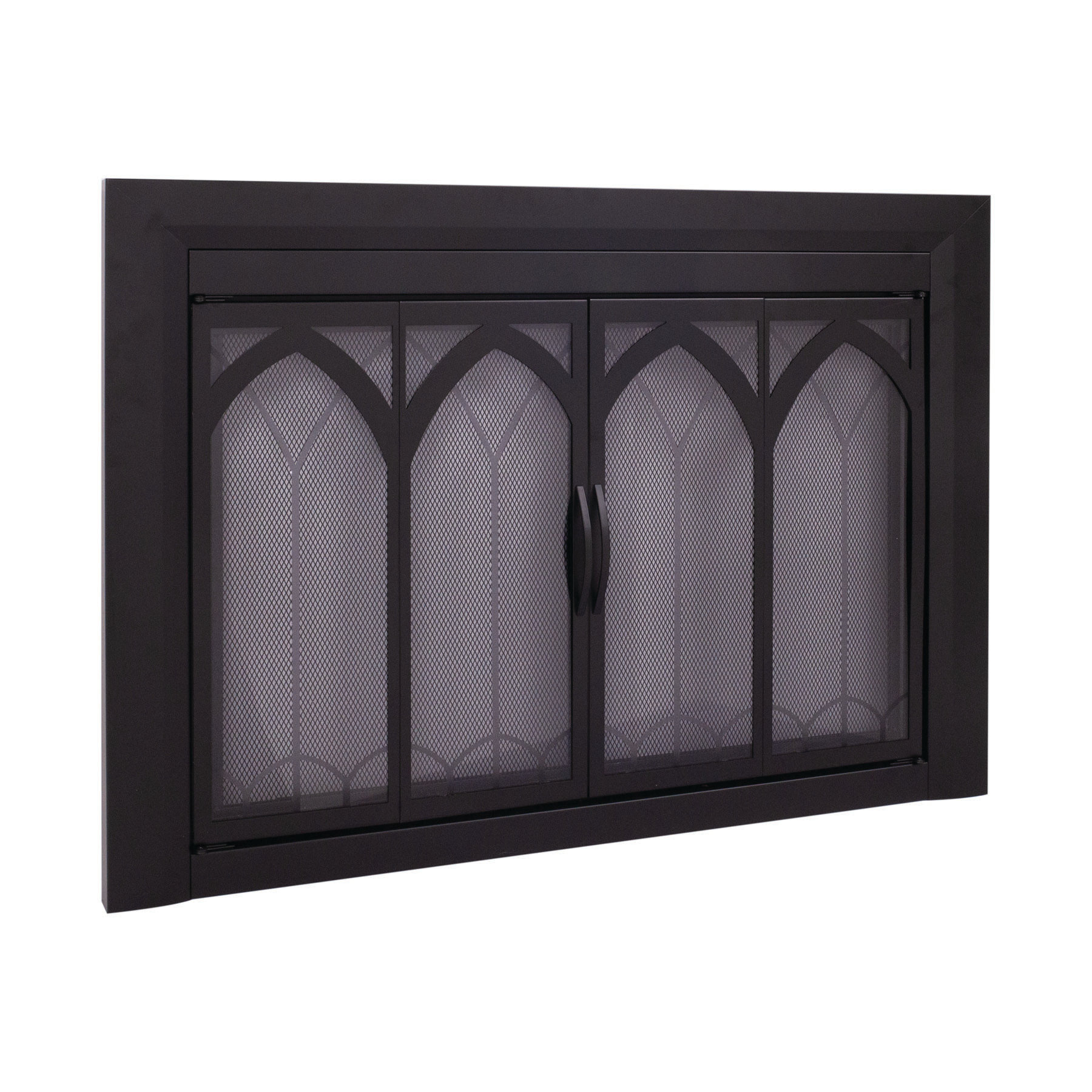 Symple Stuff Destrie Bifold Steel Fireplace Doors Wayfair