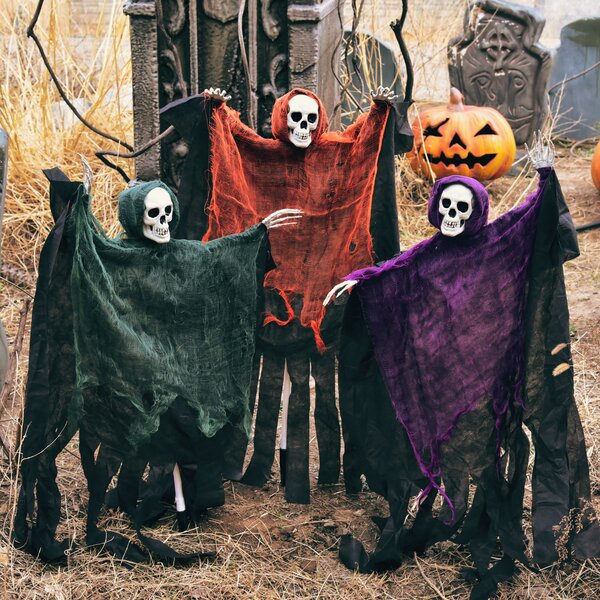 Garden & Backyard Haunted House Set Up Graveyard Theme Set Theater Play Props for Lawn 6 Funny Gravestones with Stakes Tombstone Walkway Yard Signs Halloween Decorations Outdoor Holiday Decor 