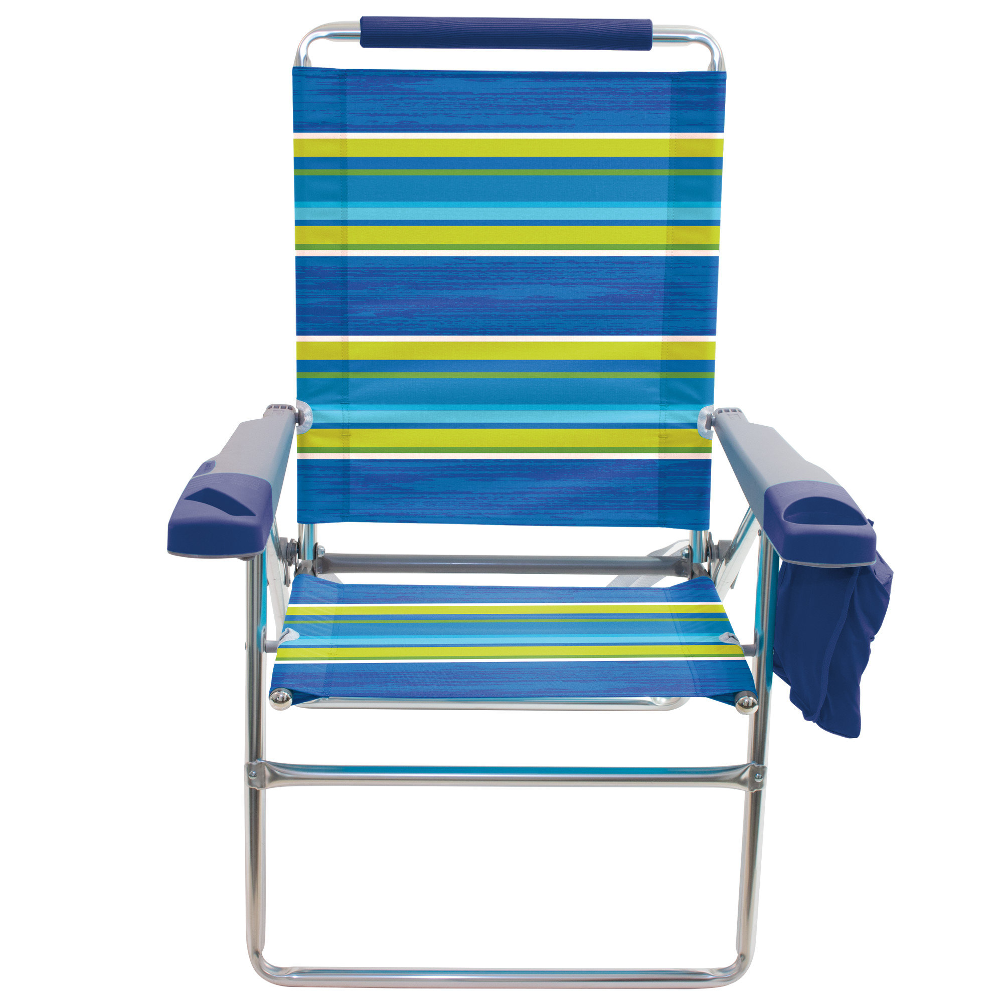 Arlmont & Co. RIO Beach 4Position 17 Inch Tall Beach Chair Stripe
