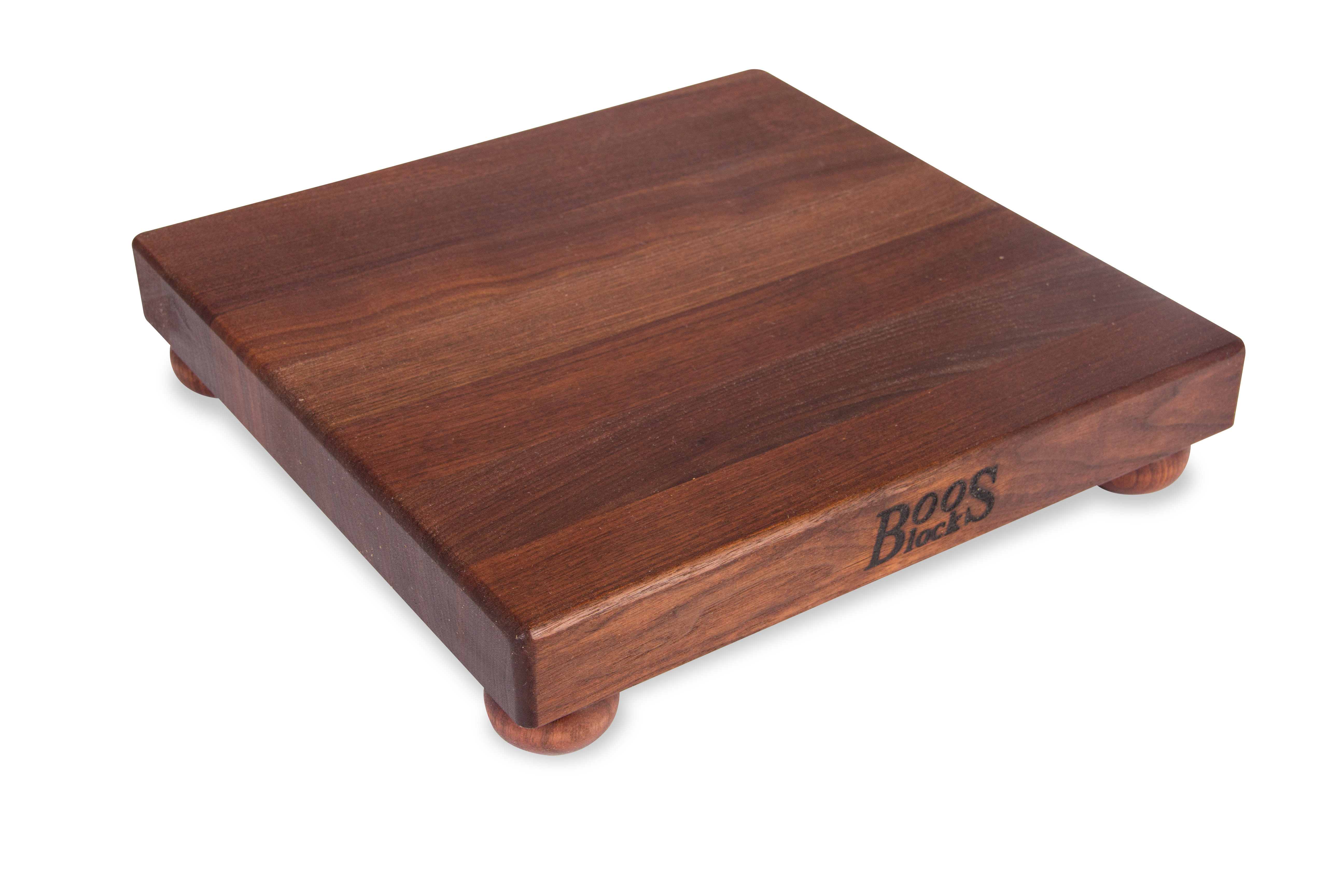 John Boos Gift 1.5" Edge Grain Walnut 12" Square Cutting Board with