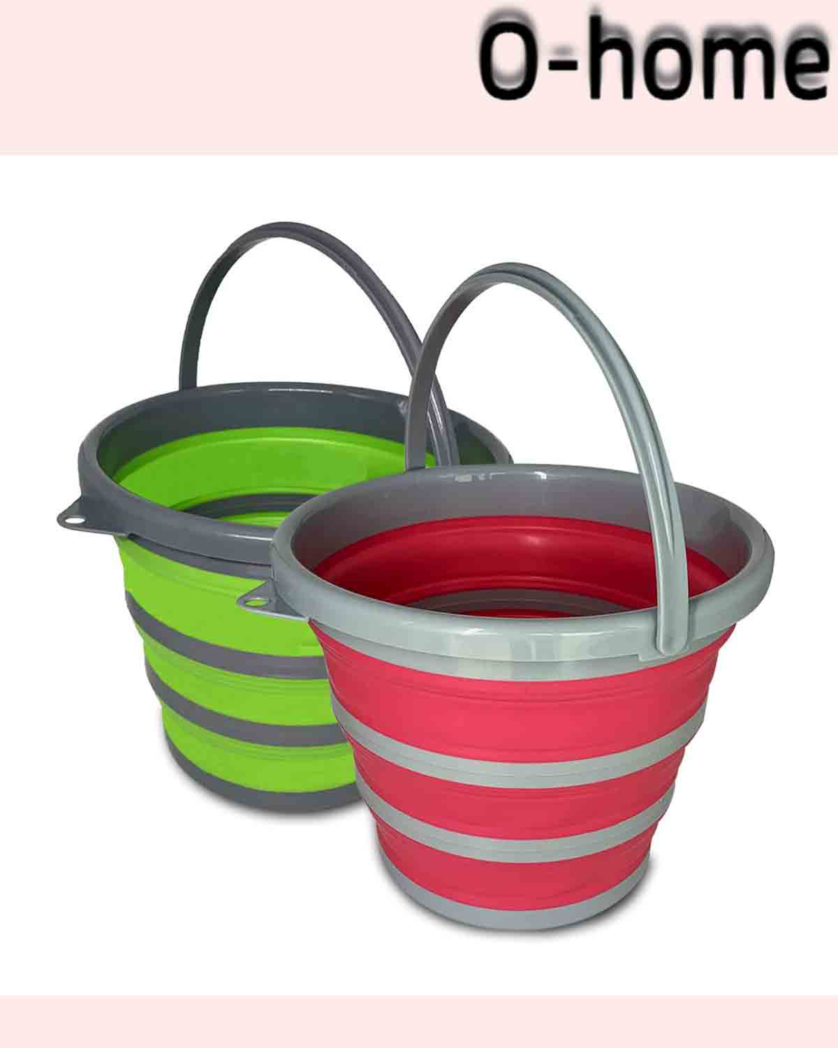 Latitude Run® Collapsible Plastic Bucket Set Wayfair