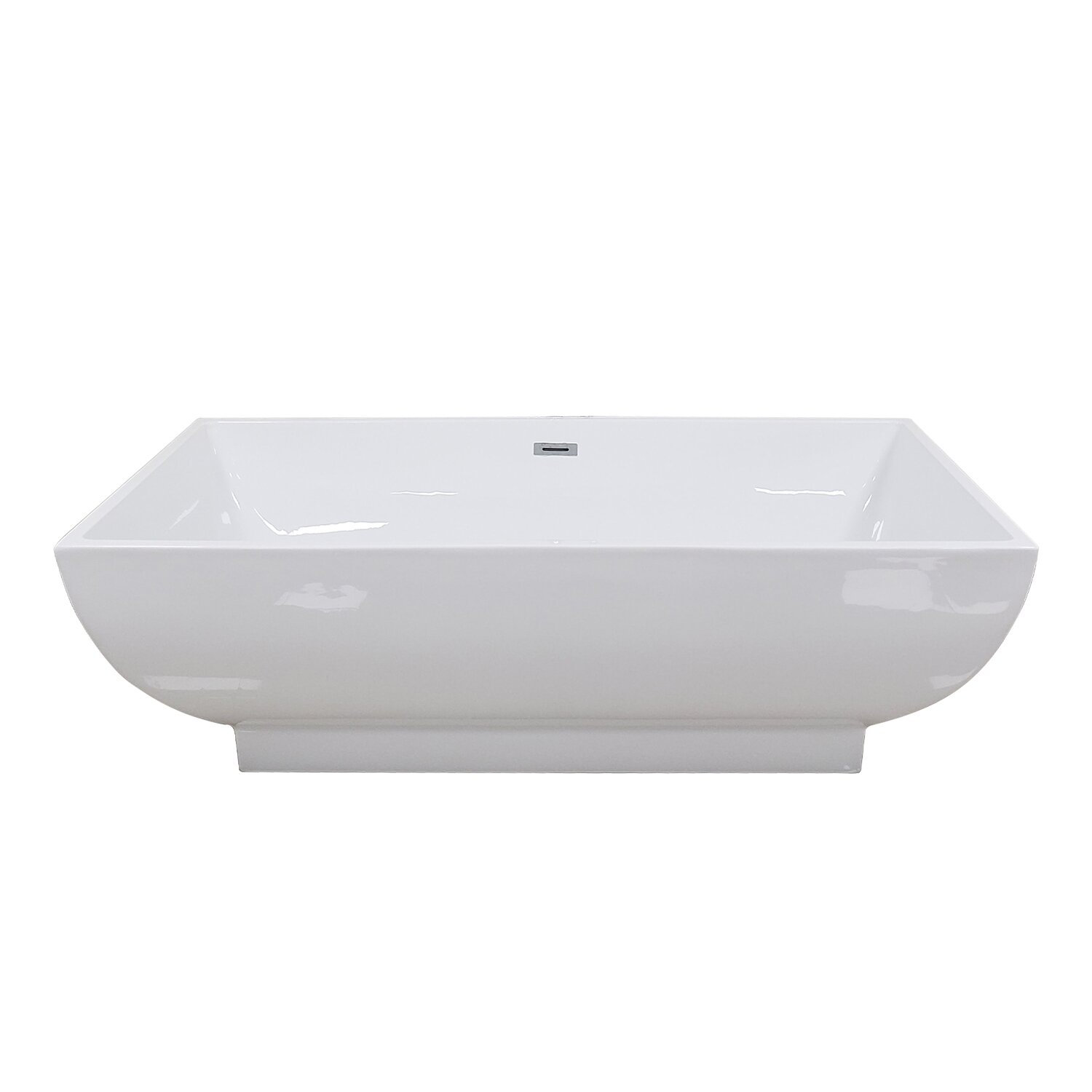Watqen 71'' x 33.5'' Freestanding Soaking Resin Bathtub & Reviews Wayfair
