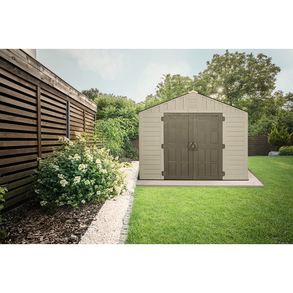 Darwin 6x4 Wood Effect Shed Brown Fast delivery Keter Keter 