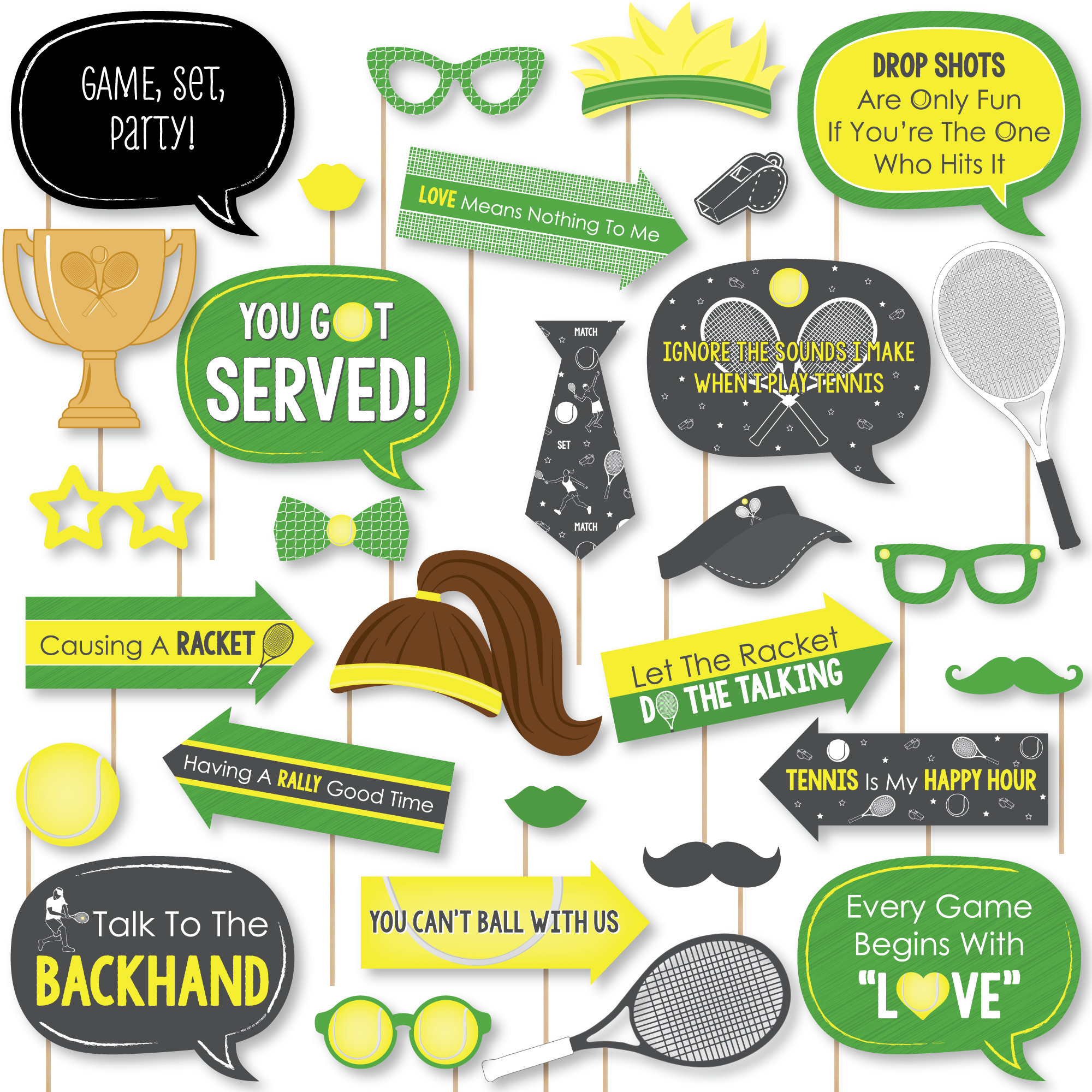 Big Dot of Happines 30 Piece Photo Props | Wayfair