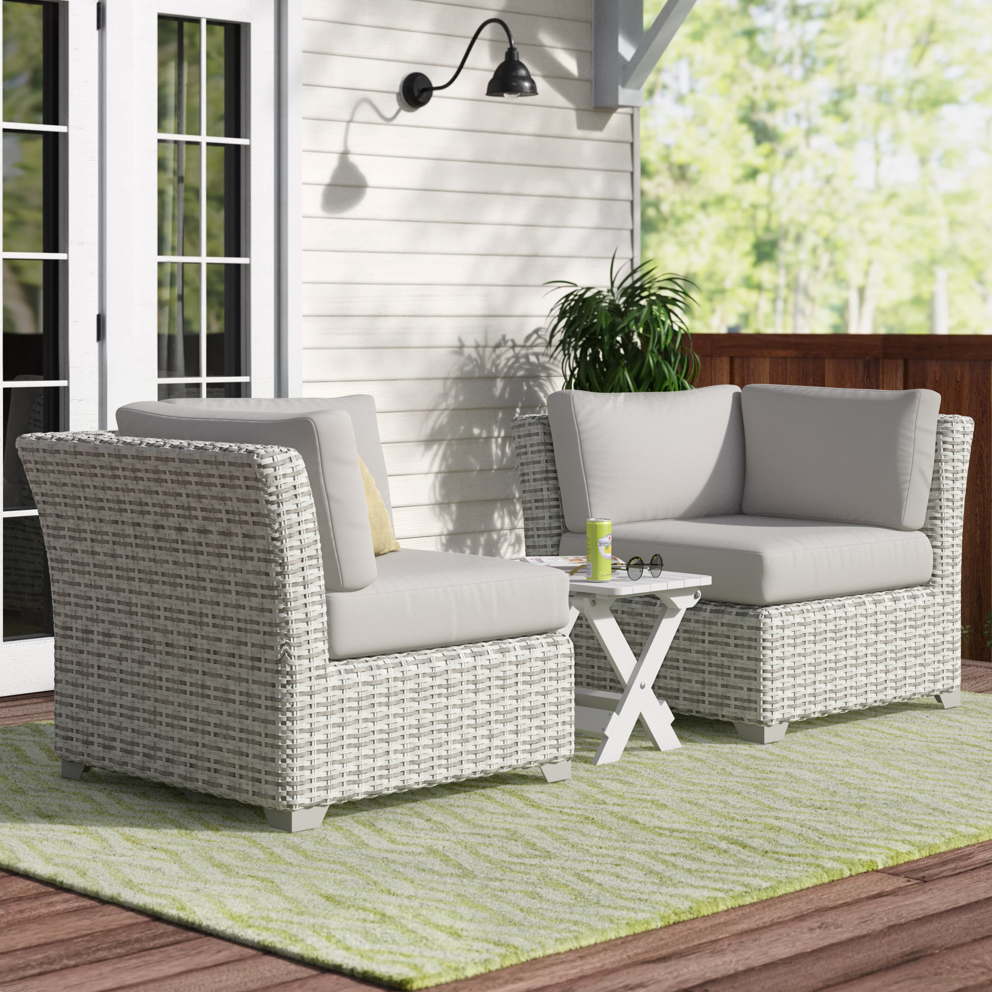 Sol 72 Outdoor™ Waterbury Patio Chair with Cushions Wayfair