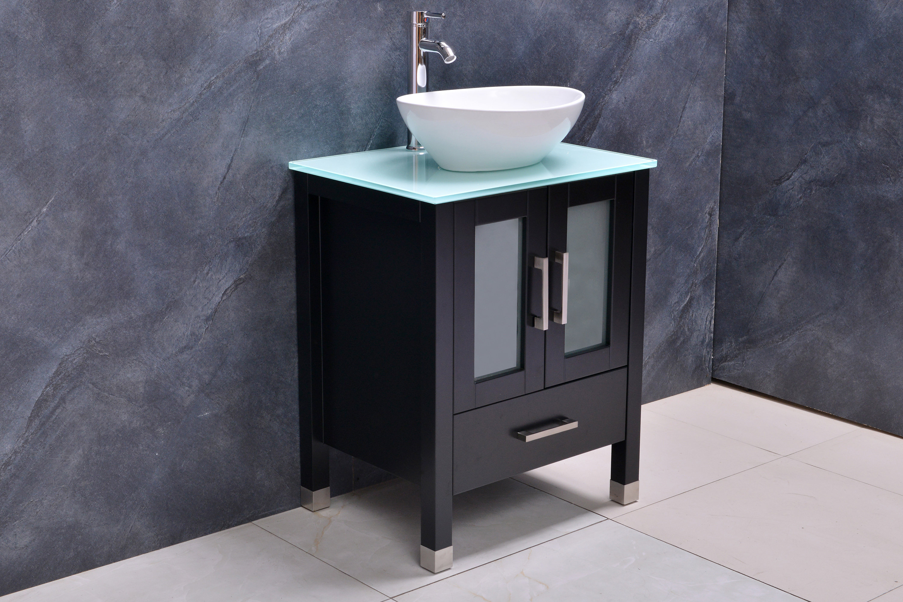 Ebern Designs Laquavis 24'' Freestanding Single Bathroom Vanity with