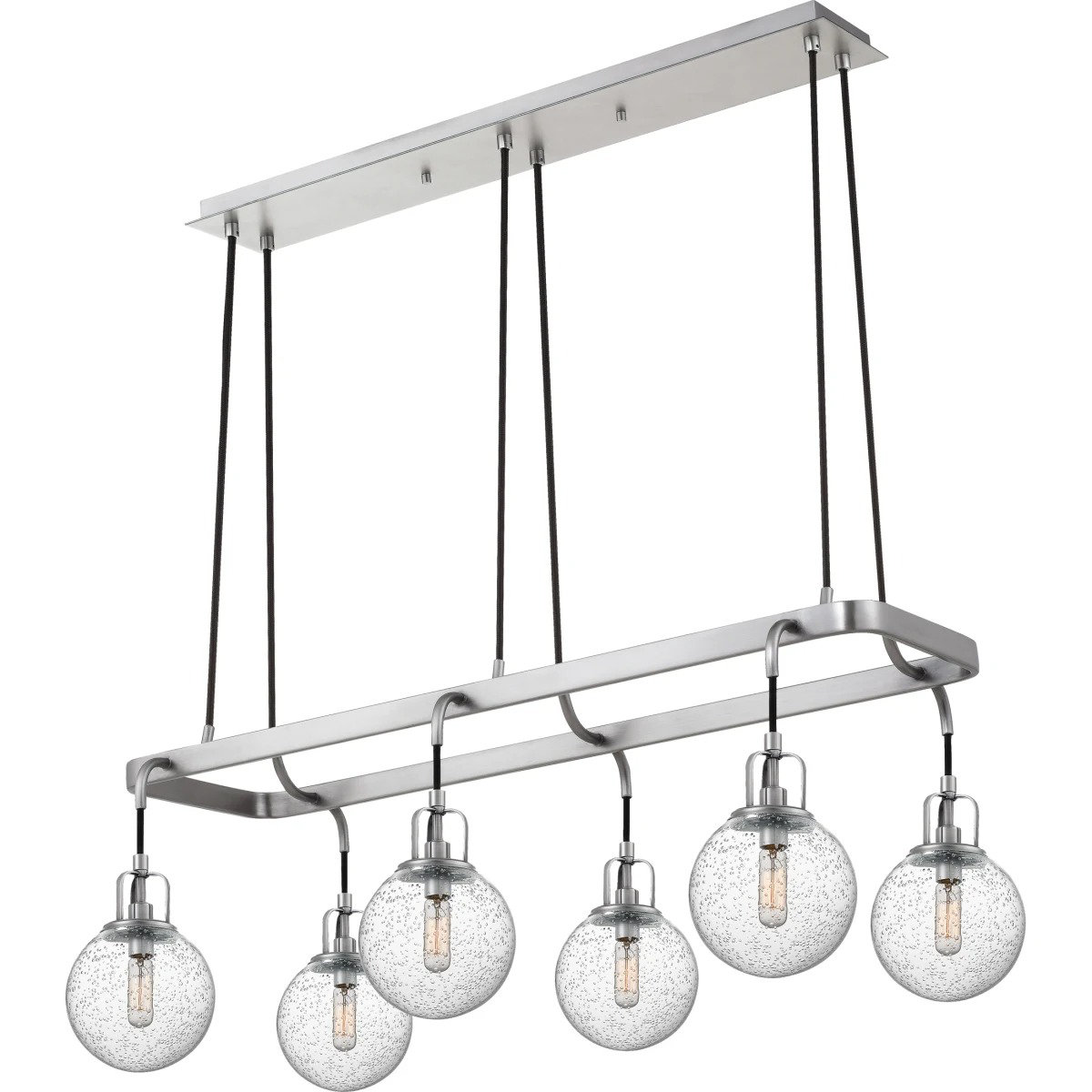 Longshore Tides Akeilah 6 Light Kitchen Island Modern Linear Pendant