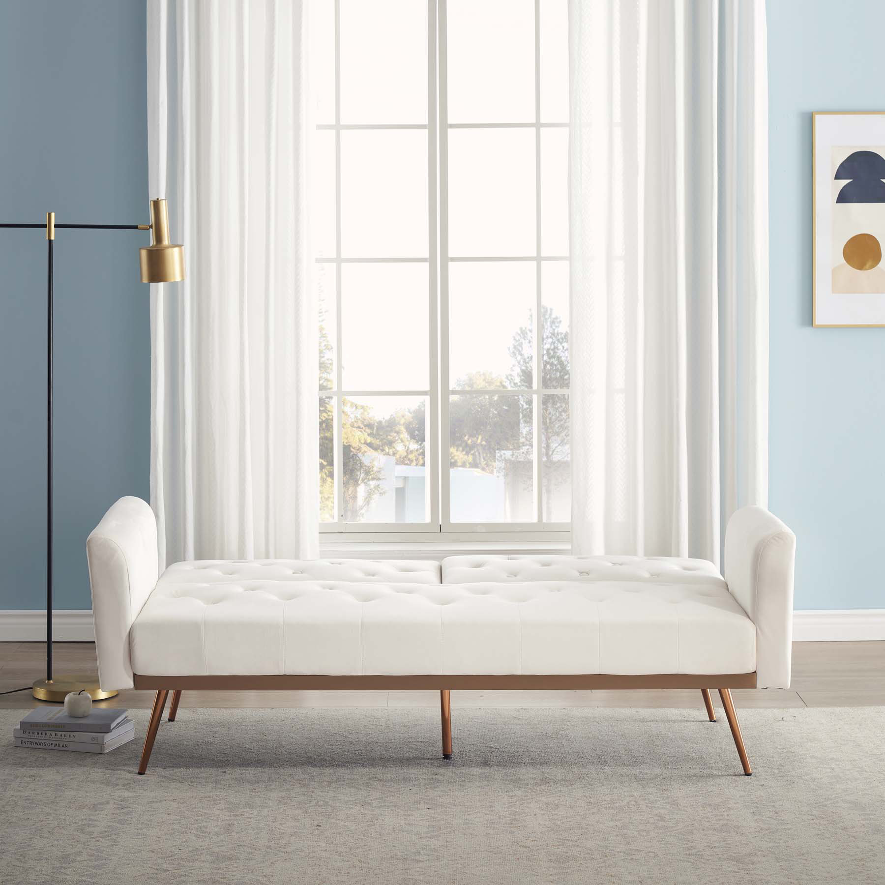 Mercer41 Hungerford 61'' Upholstered Sleeper Sofa Wayfair