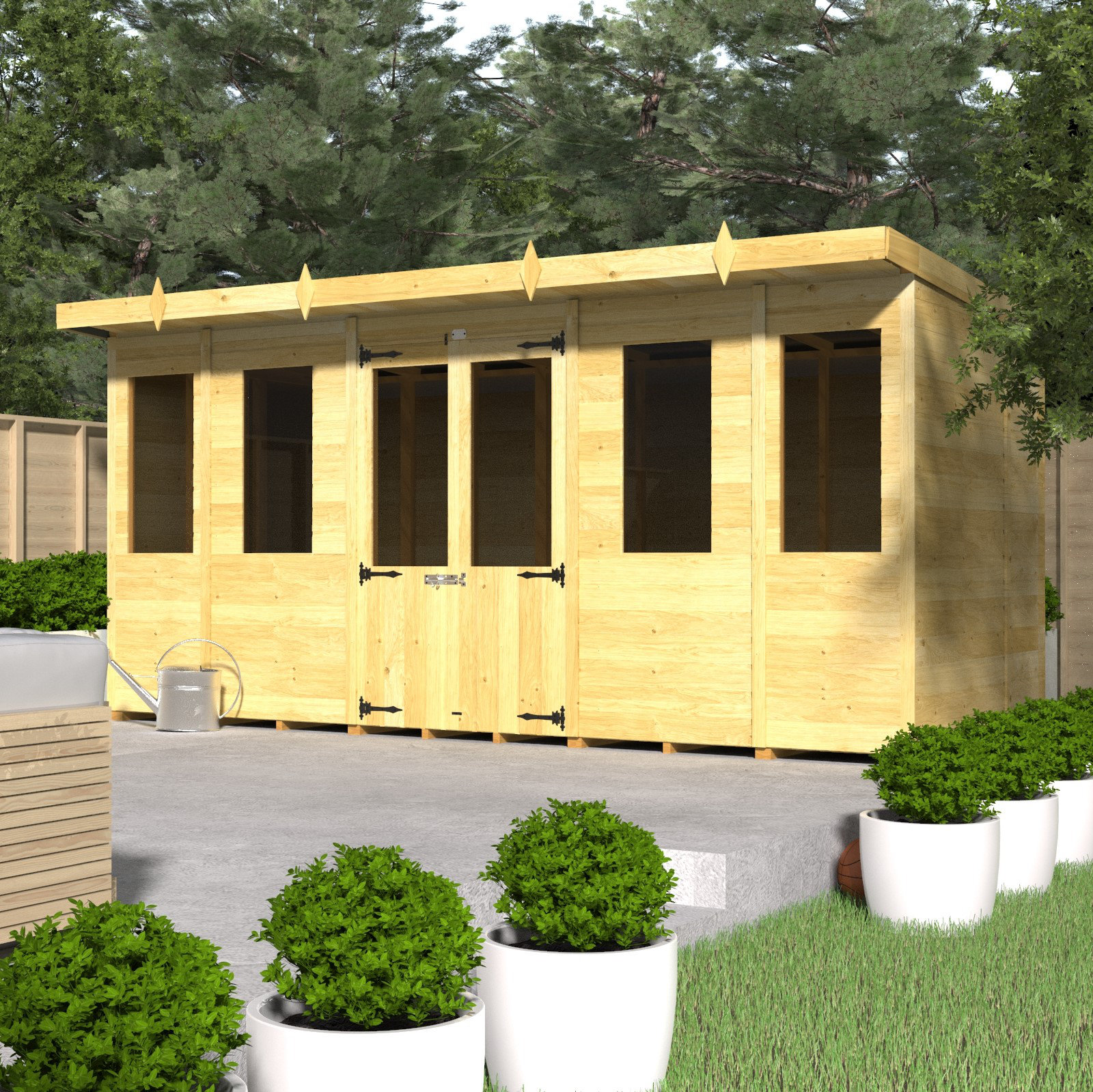 Total Sheds 10Ft X 8Ft Pent Summer House Wayfair co uk total-sheds-10ft-x-8ft-pent-summer-house-wayfair-co-uk