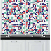 Mid Century Kitchen Curtains | Wayfair