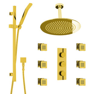 Reno Volume Control Complete Shower System with Rough-in Valve