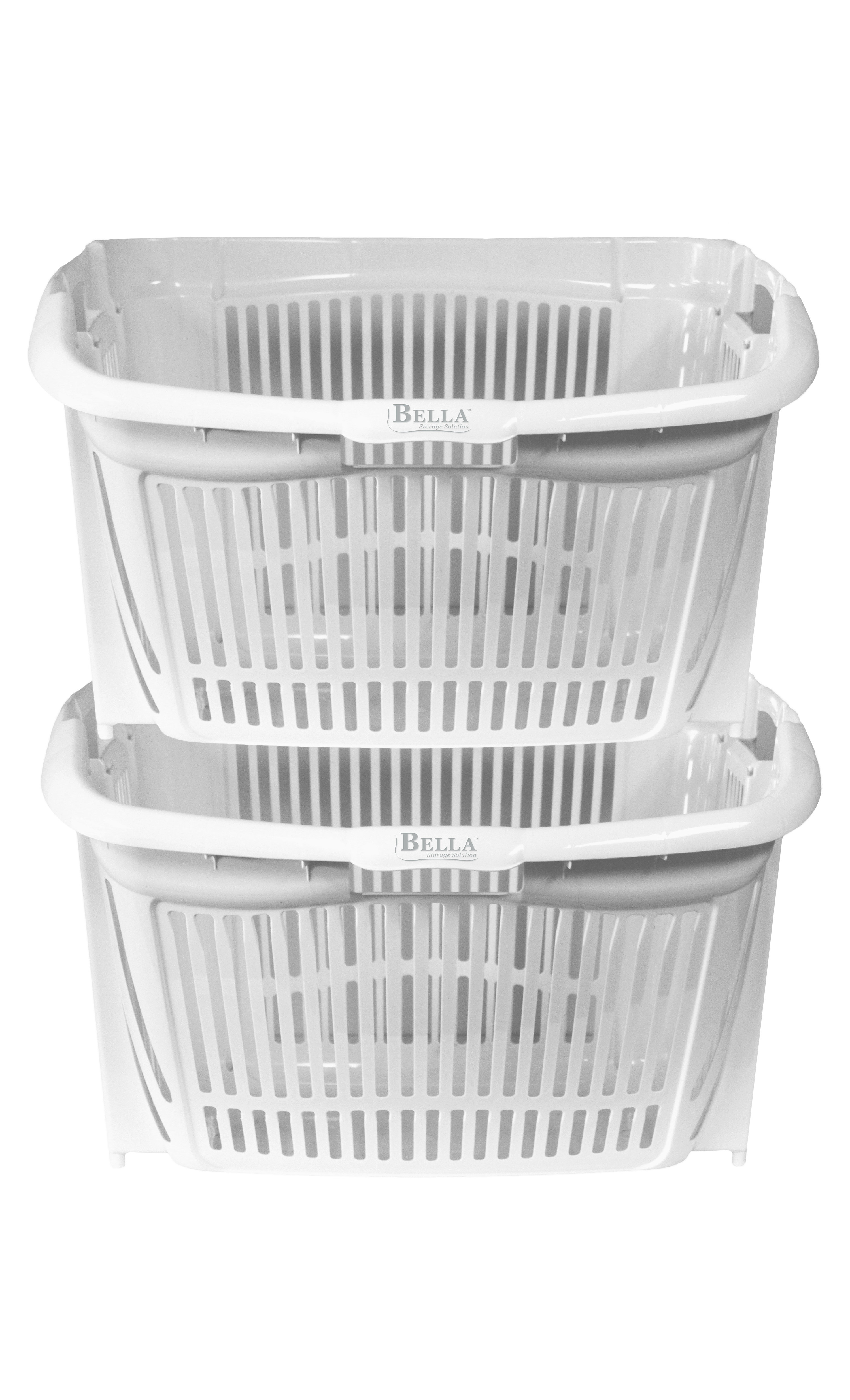 Bella Storage Solution Bushel Stackable Hip Hugger Utility Basket