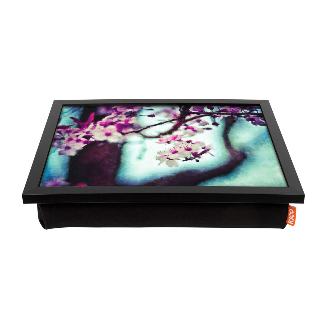 East Urban Home Laptop-Tablett Pink Cherry Blossom Flowers Vol.10 Malerei