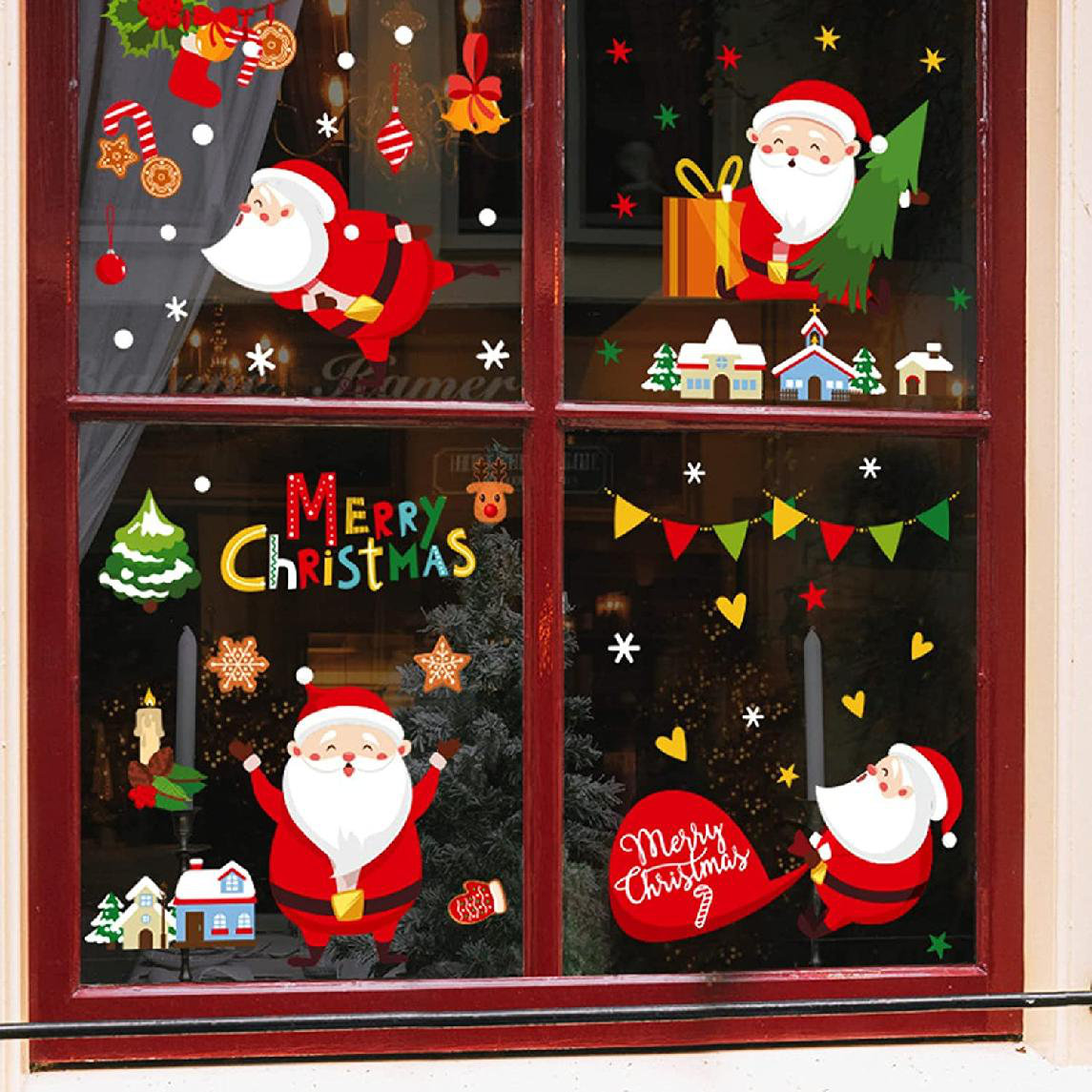 The Holiday Aisle® Christmas Santa Window Decal Wayfair