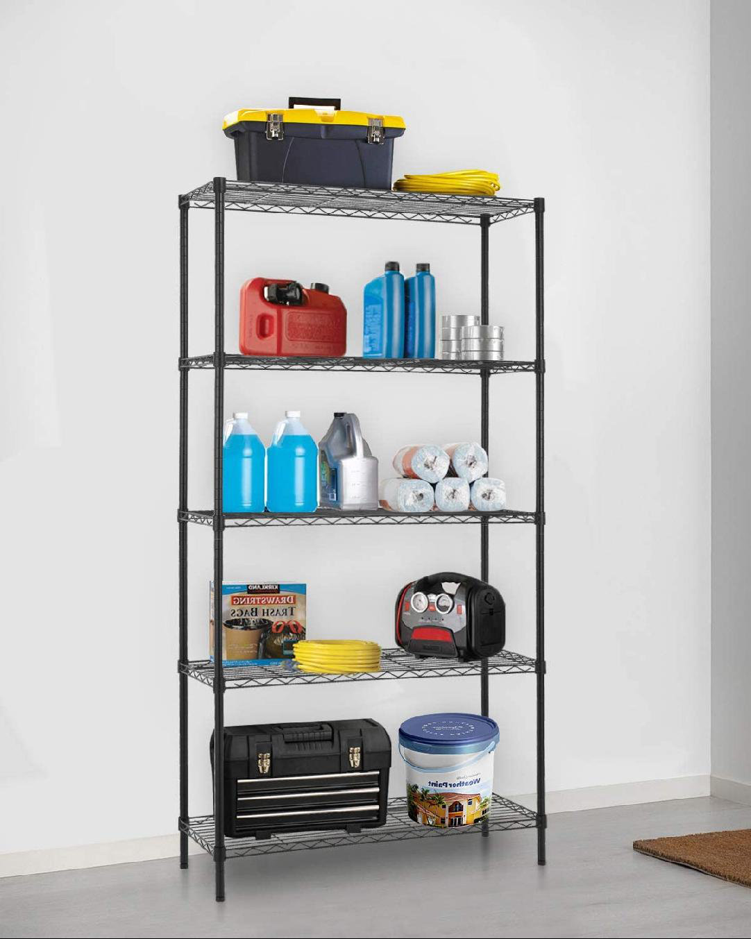 Rebrilliant Wire Shelving Adjustable Metal Shelf Large Storage Shelves