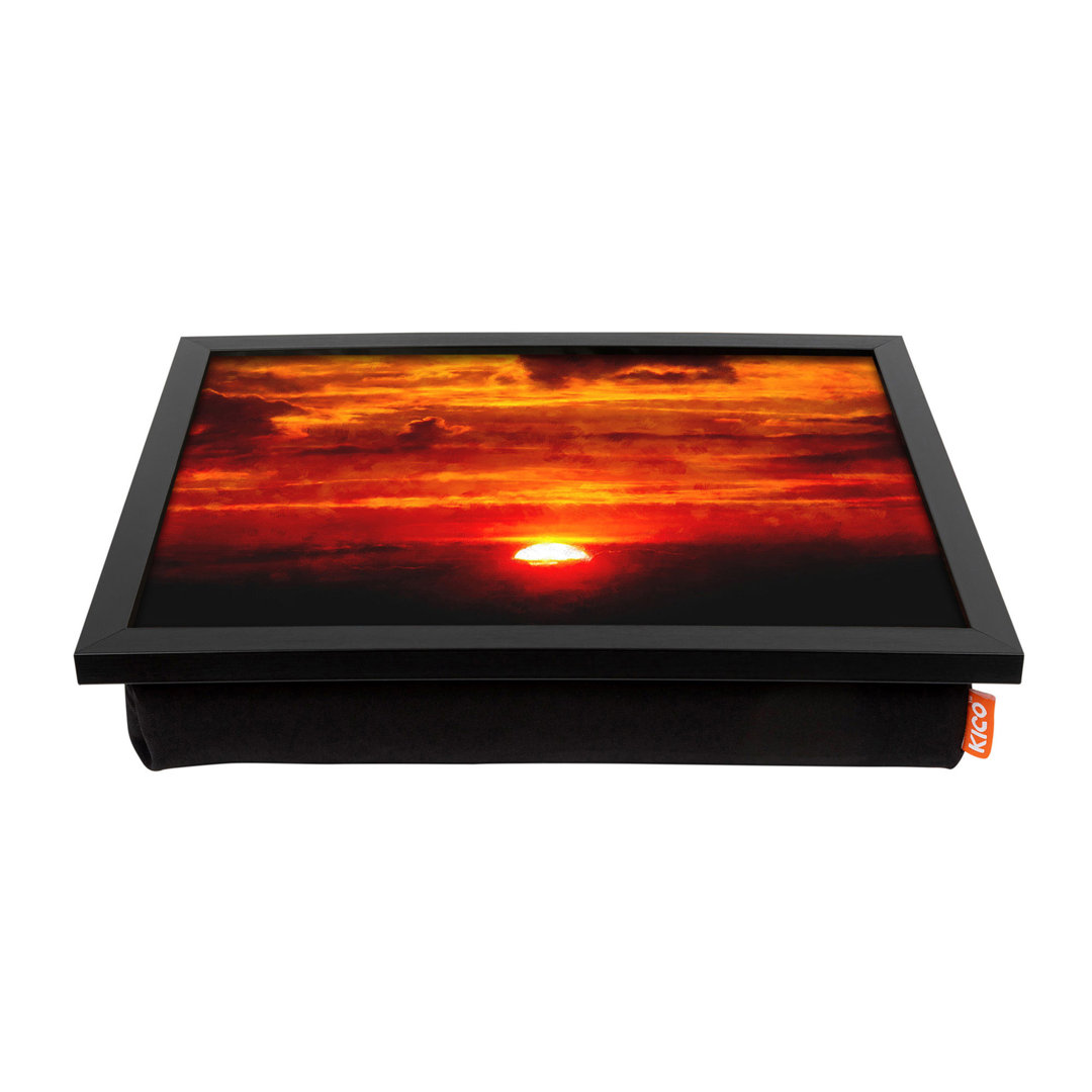 East Urban Home Laptop-Tablett Red and Orange Sunset