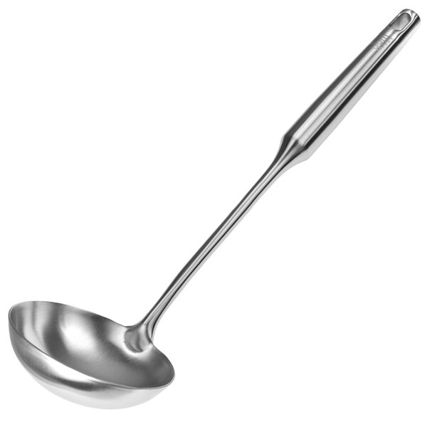 Stainless Steel Ladle Long Handle Soup Spoon With Hanging Hook Kitchen Supplies 