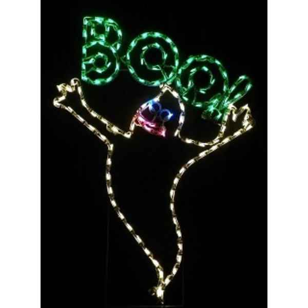Lori's Lighted D'Lites LED Boo Ghost Halloween Holiday Lighted Display ...