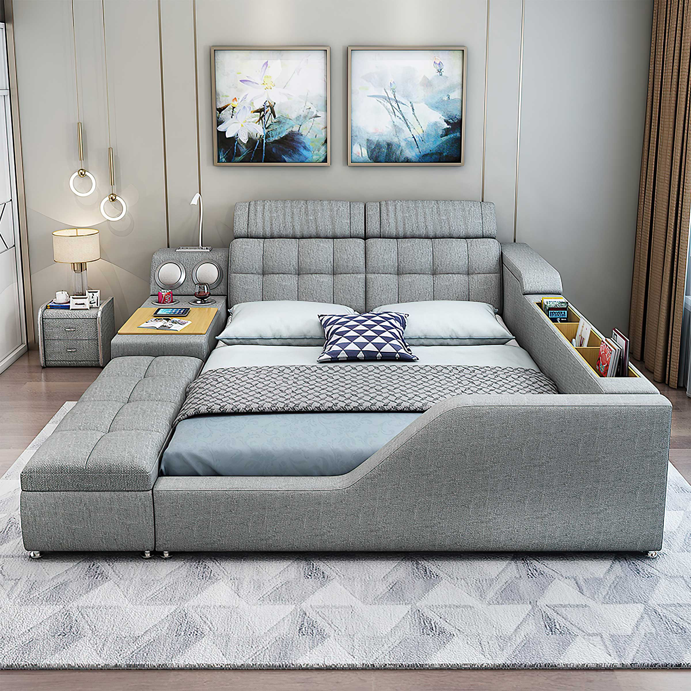 Jubilee Modern/contemporary design Upholstered Storage Bed Wayfair