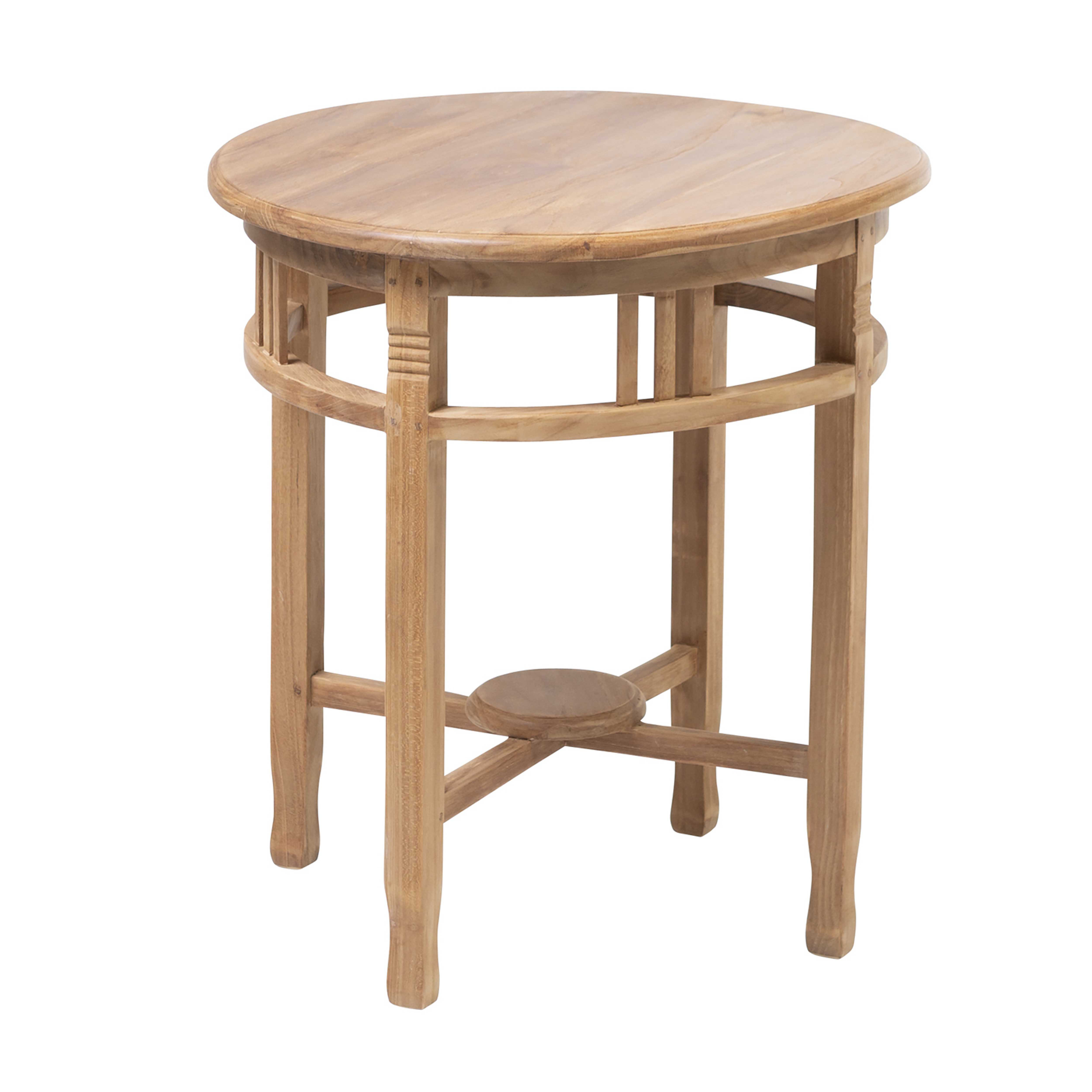 August Grove® Aleeccia Teak Outdoor Side Table Wayfair