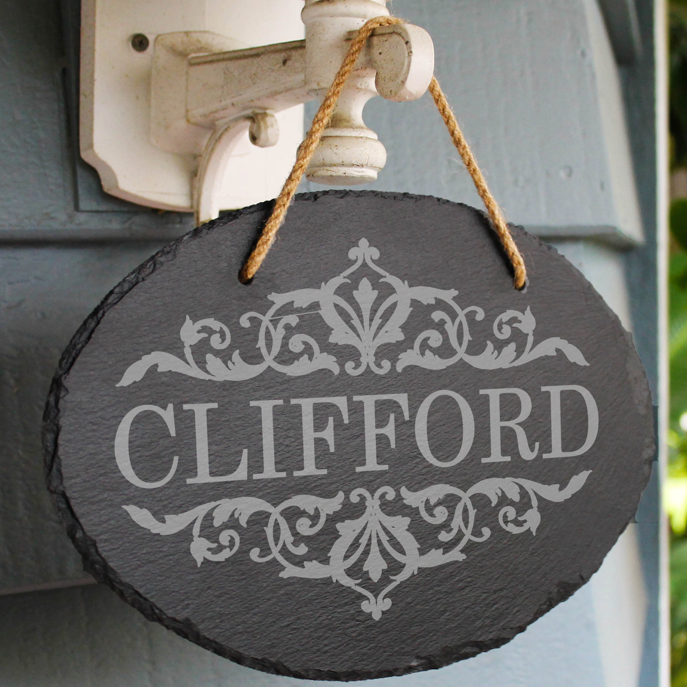 Gracie Oaks Engraved Slate Address Sign & Reviews Wayfair