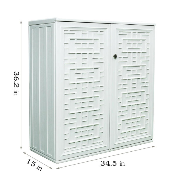 3 ft. W x 5 ft. D Resin Vertical Tool Shed
