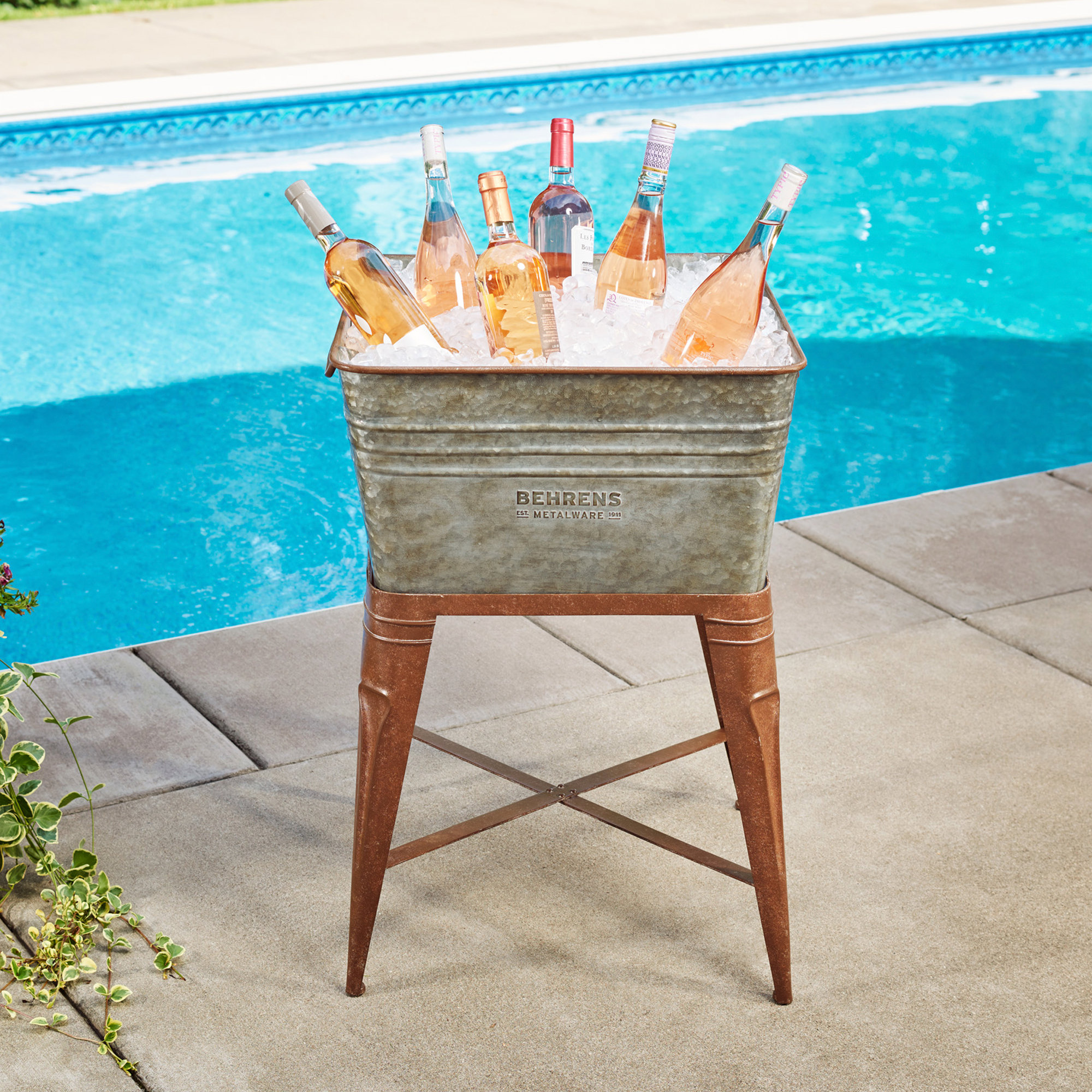 Behrens Square Tub Bucket Stand & Reviews Wayfair