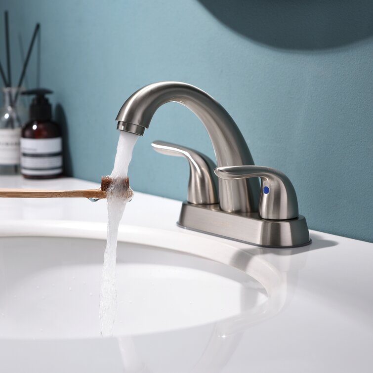 Brushed Nickel Single Handle Bathroom Sink Faucet Vanity Basin Mixer Tap W/Drain 