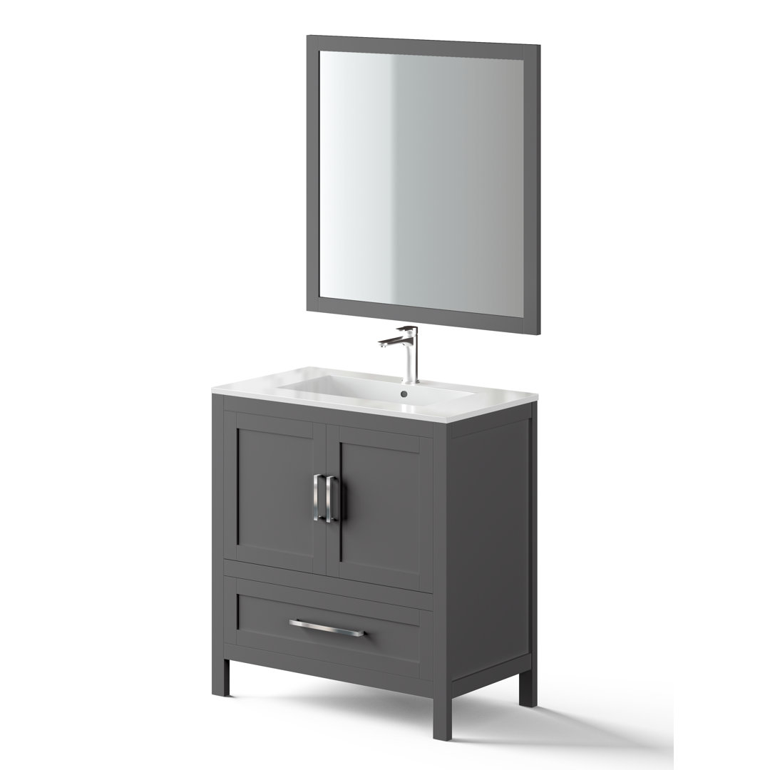 Northglenn 3 Stück 801mm Waschtisch & Spiegel Sets