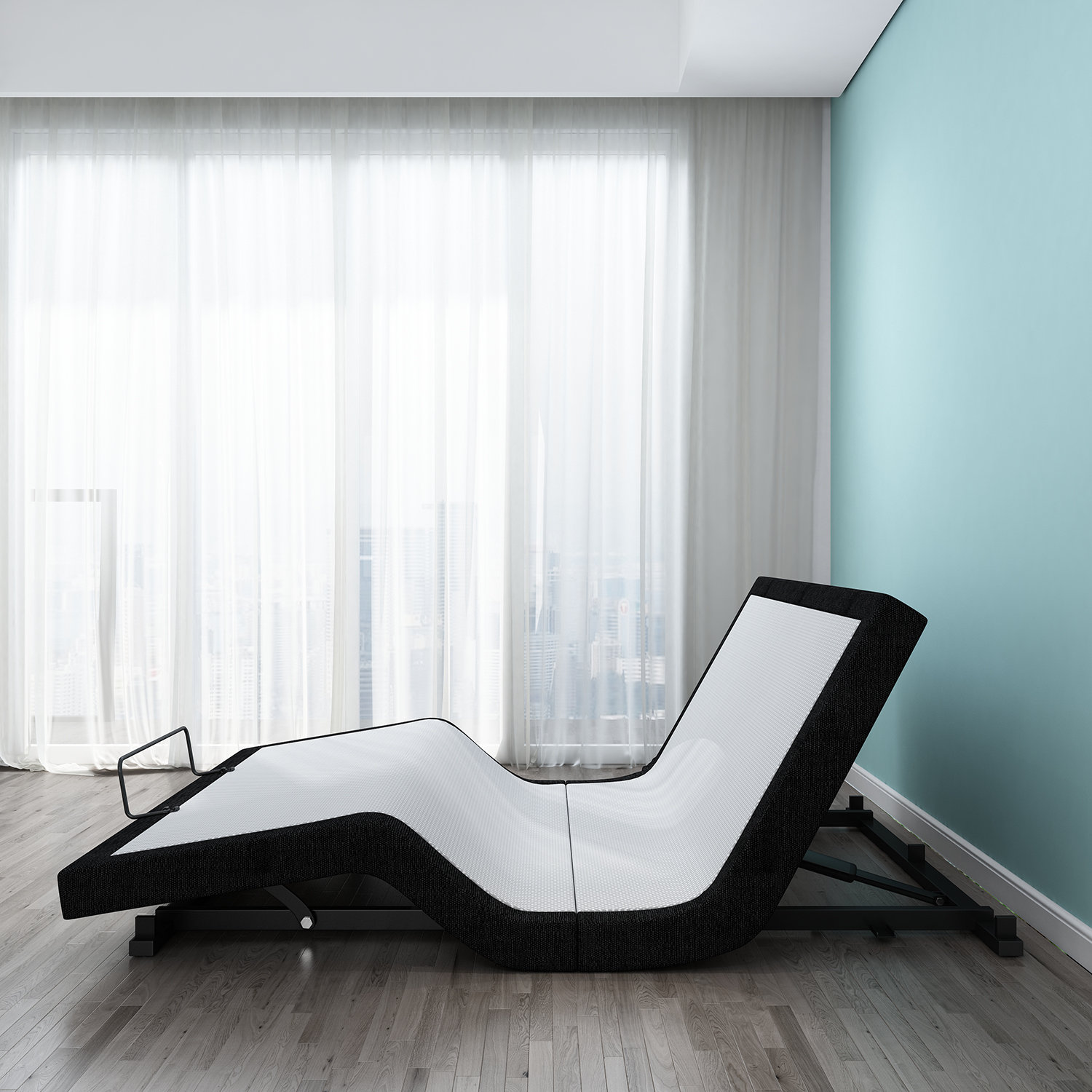 White Noise Massaging Zero Gravity Adjustable Bed with Wireless Remote Wayfair