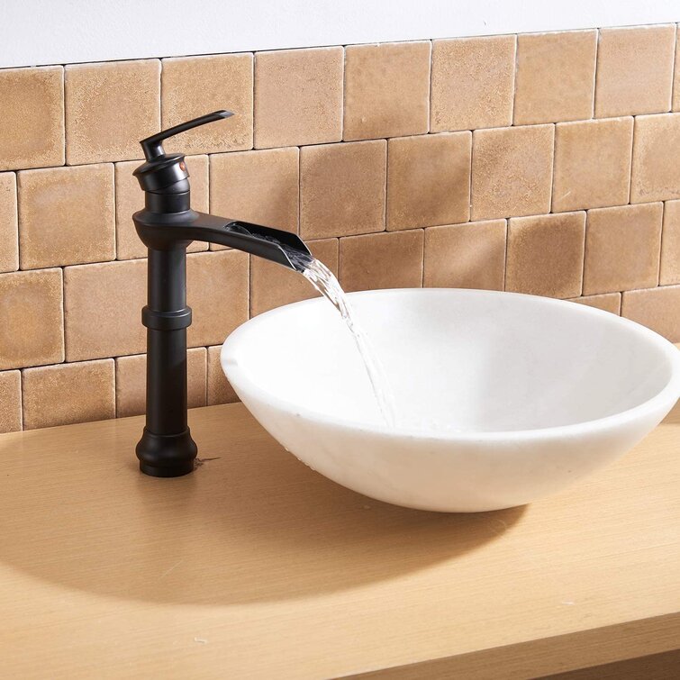 Bathroom Basin Sink Brushed Nickel Swivel Long Spout Tap Mixer Deck Mount Faucet