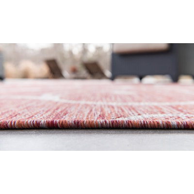Charlton Home® Coutu Rust Red Indoor/Outdoor Rug & Reviews | Wayfair