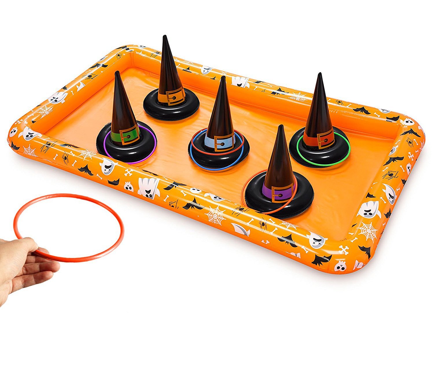 Kovot Halloween Witch Hat Inflatable Ring Toss Set | Wayfair