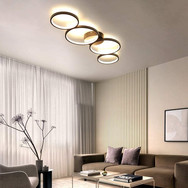 Leuchte Decken Lampe Wohnzimmer Beleuchtung modern Deckenstrahler 4-flammig edel 