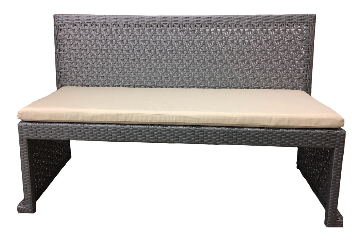 100 Essentials Palace Resin Wicker Dining Bench Wayfair