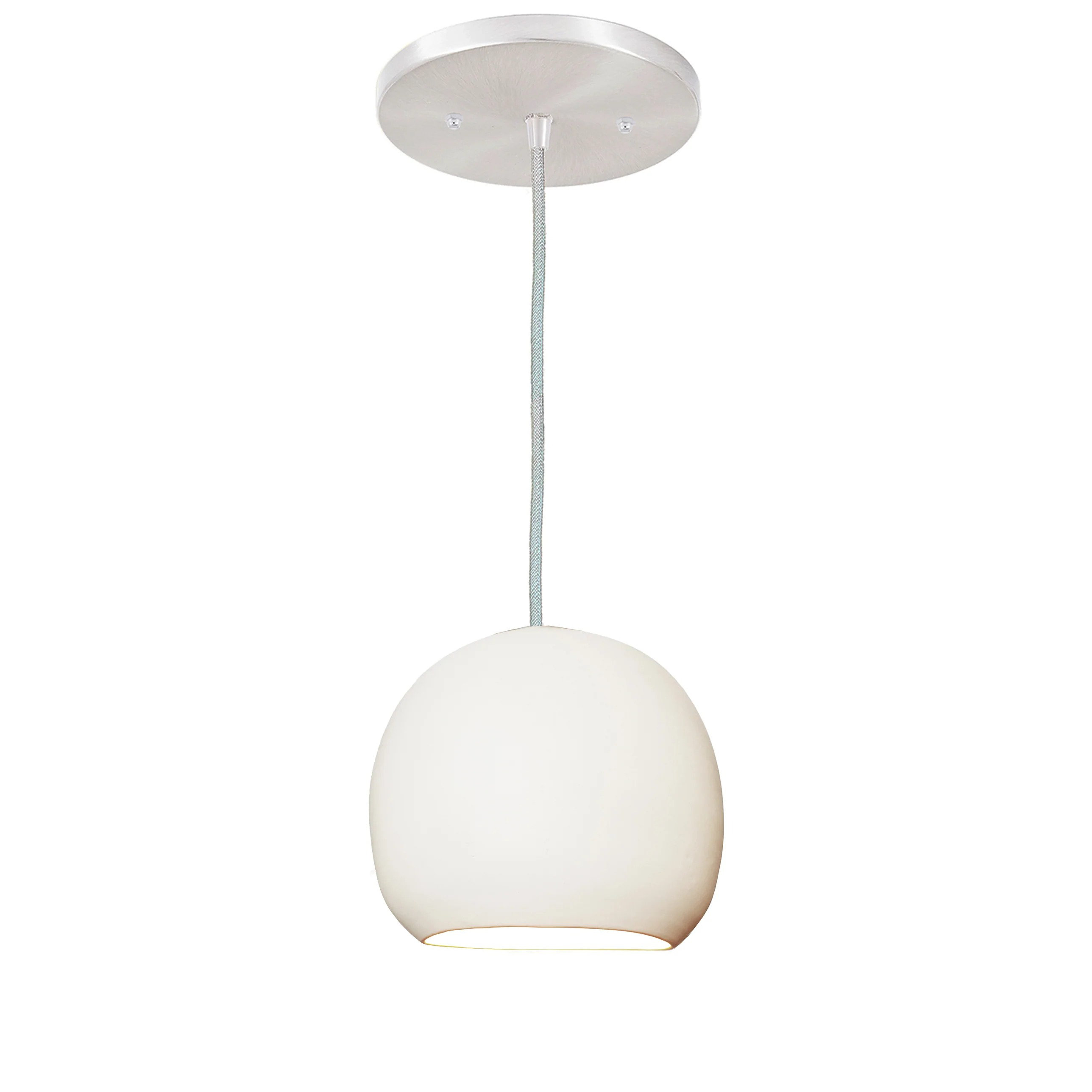 Dom Light With White & Golden Combination Hanging For Decoration Set Of 2