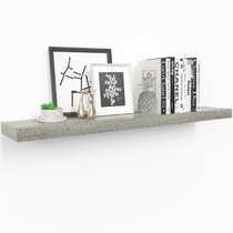 5.5D1.5H24W Rustic Gray Floating shelves by The Falling Tree 