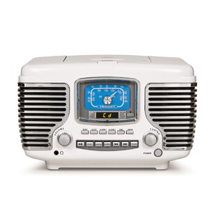 Retro FM Radio w/ CD Player & Aux-In Classic Vintage Stereo System Bluetooth 