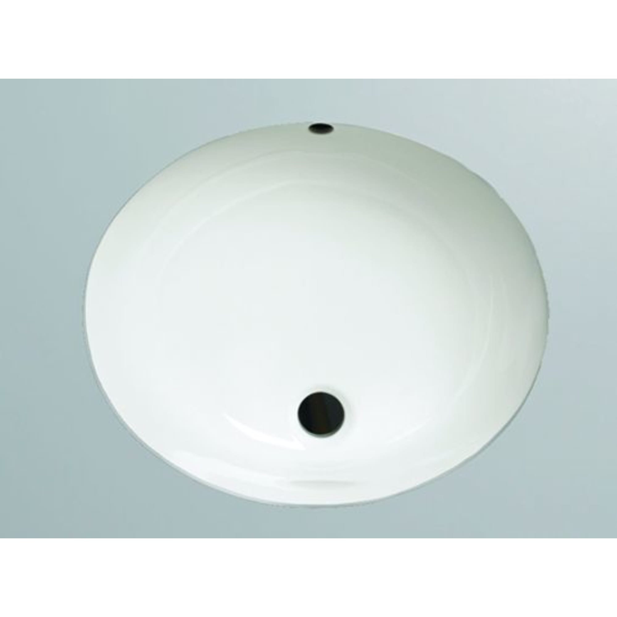 Proflo 16'' White Vitreous China Oval Undermount Bathroom Sink with