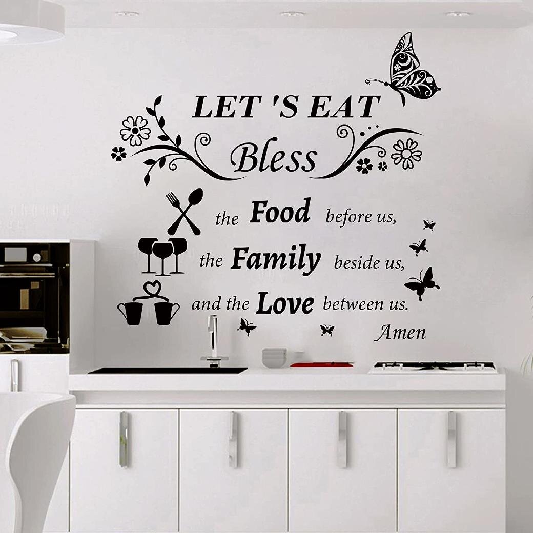 Kitchen Quote Wall Sticker Vinyl Transfer  Dining Room Decor Today's Menu Decal 