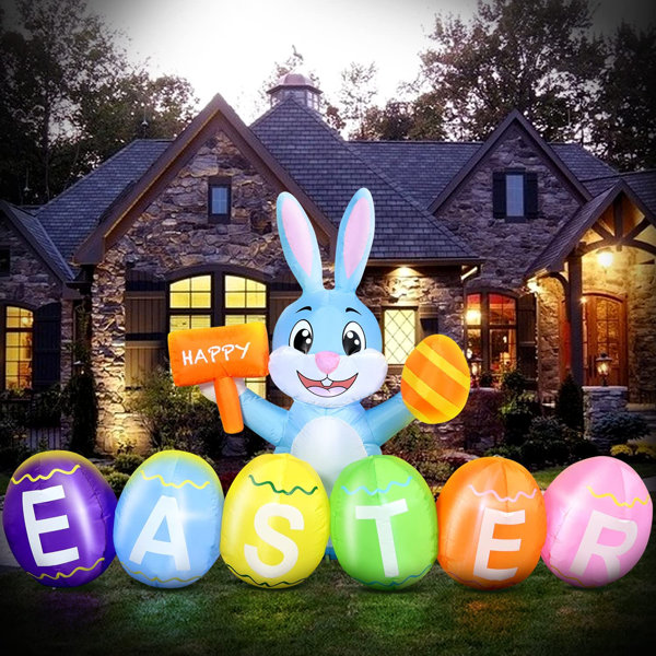 The Holiday Aisle® 6 Piece Easter Inflatable | Wayfair
