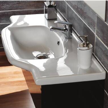 Better Bathrooms £59 BEST ON BUDGETLarge Rectangular Bathroom Sink 49cm x 38cm White Ceramic  5060483380049 