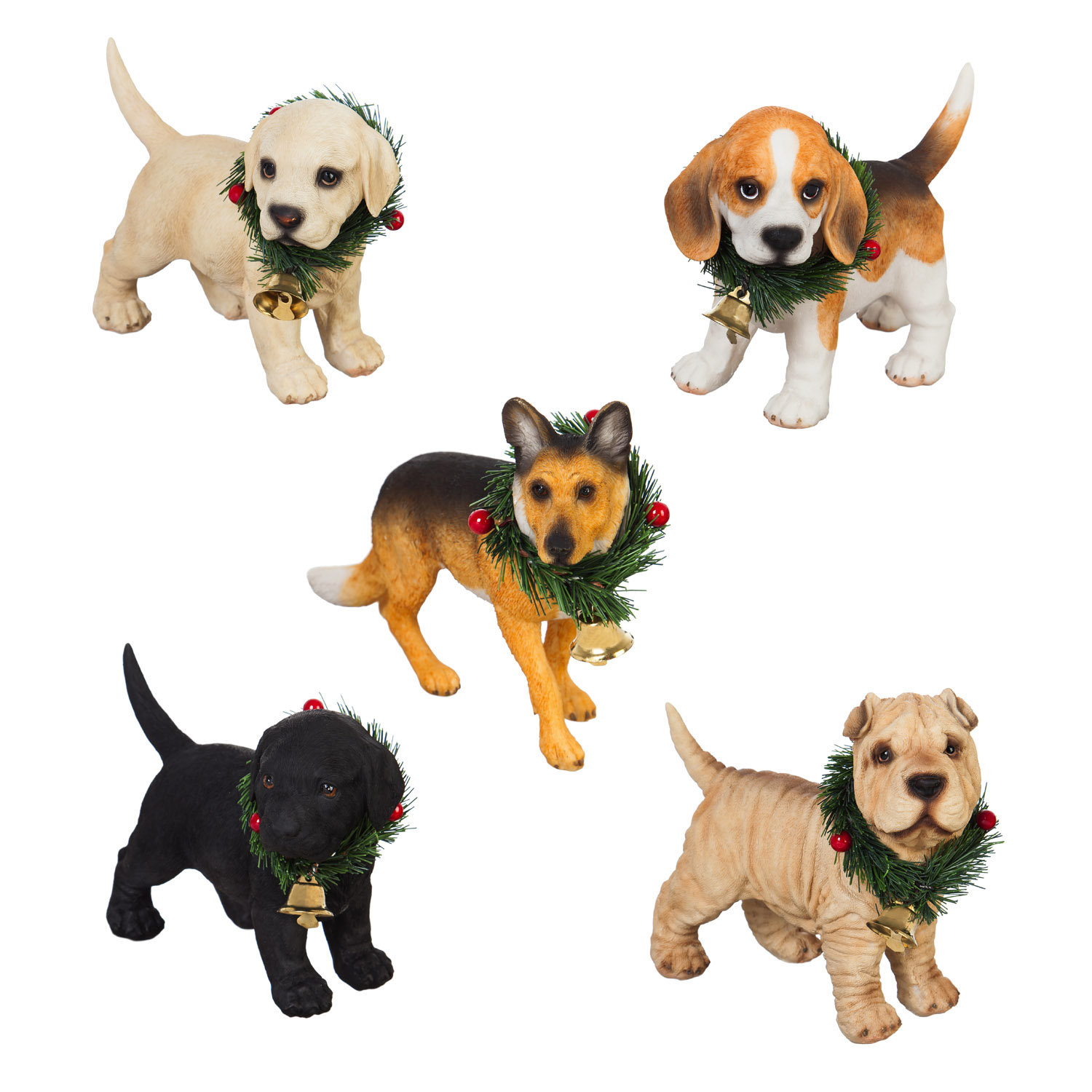 The Holiday Aisle® 5 Piece Polyresin Dog Set Wayfair