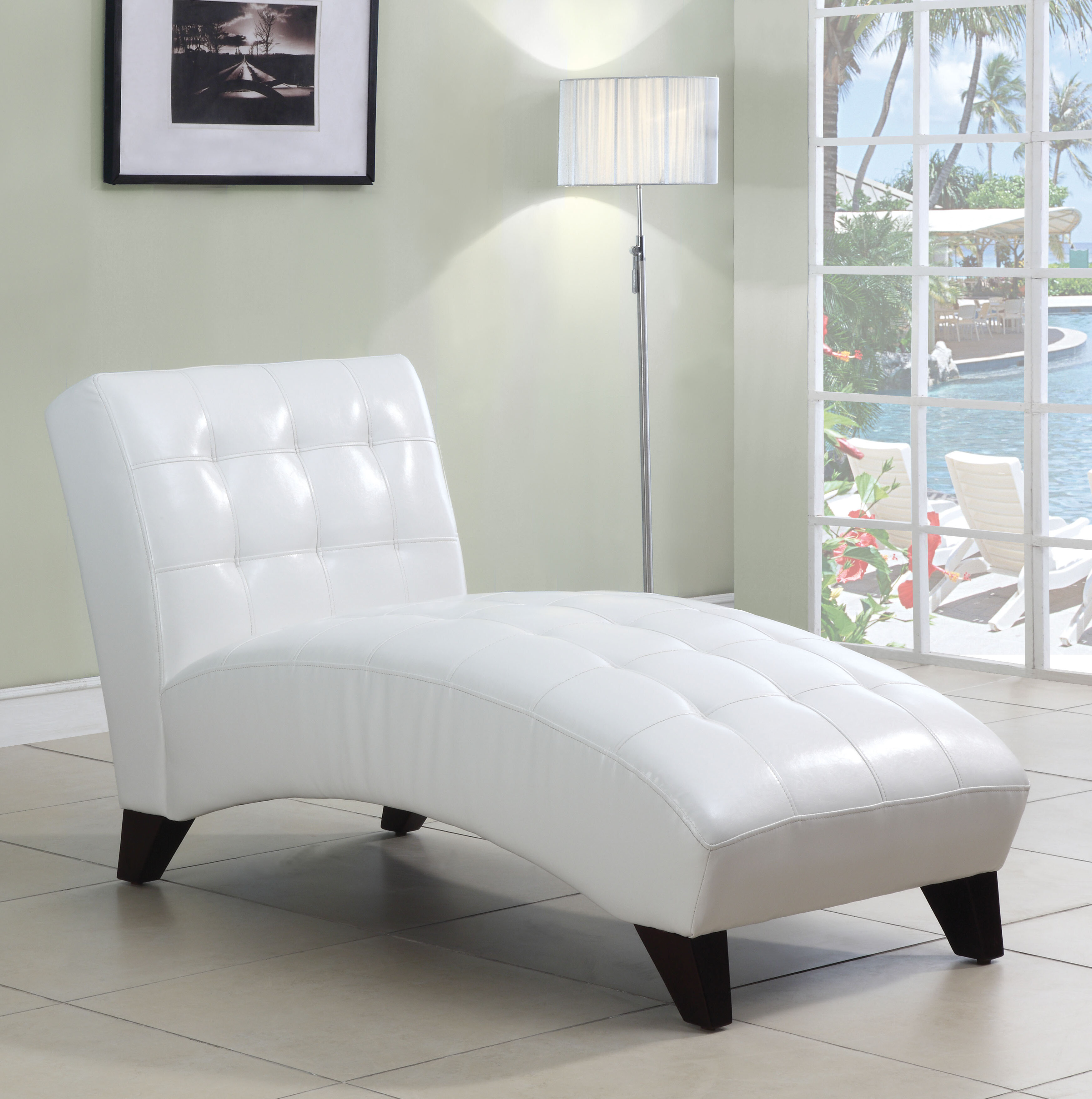 Hering Vegan Leather Chaise Lounge
