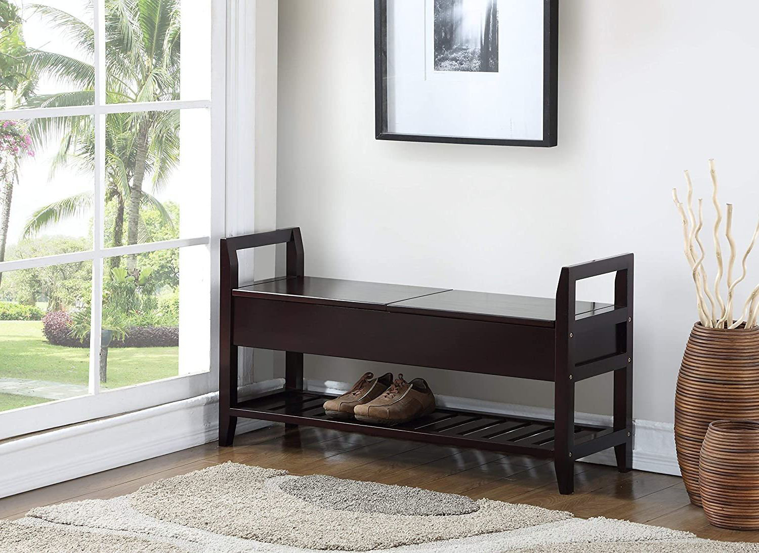 Red Barrel Studio® Debroha Wood FlipTop Storage Bench Wayfair