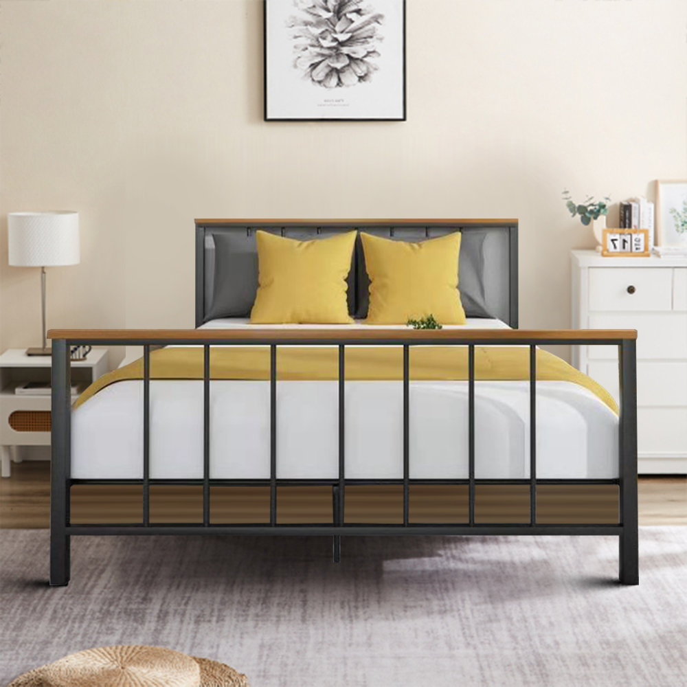 17 Stories Metal Bed Wayfair